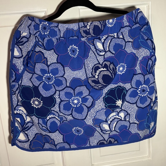 Talbots Pants - Talbots Blue Floral Skort